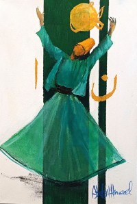 Abdul Hameed, 12 x 18 inch, Acrylic on Canvas, Figurative Painting, AC-ADHD-042